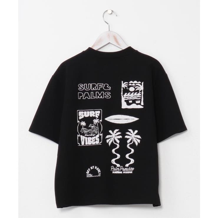 ブラック | 【カヒコ】レイキーTシャツ【SURF&Palms】 | アミナコレクション 