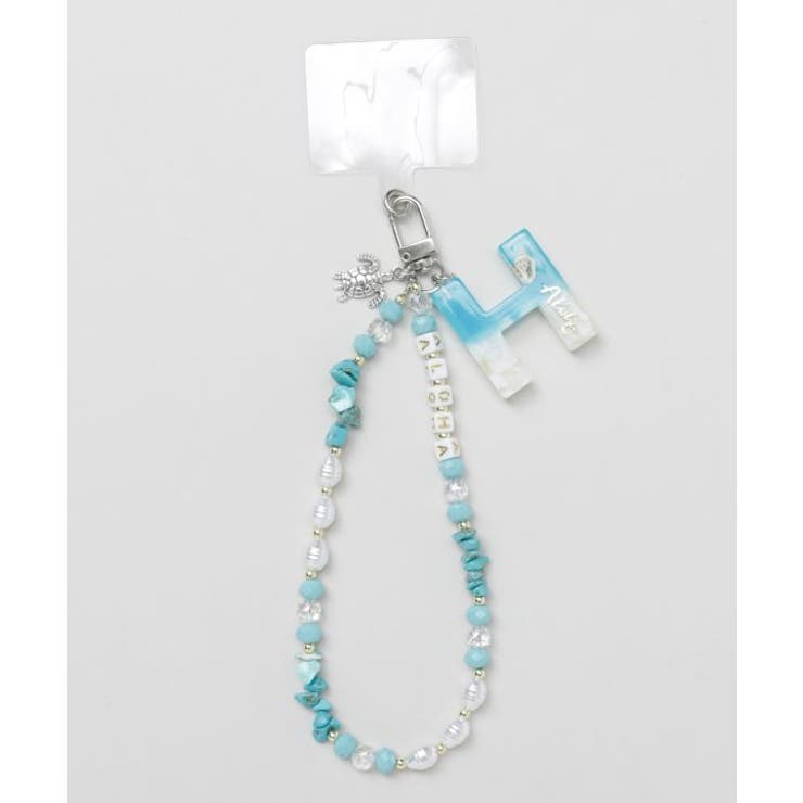 H | 【カヒコ】ラキイニシャルスマホストラップ | アミナコレクション 