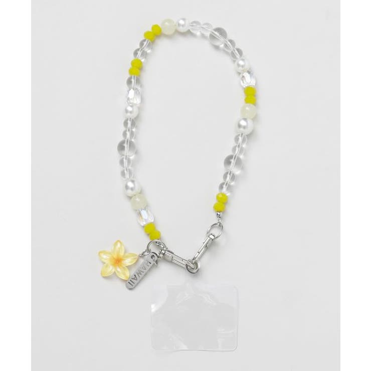 イエロー | 【カヒコ】プルメリアスマホストラップ | アミナコレクション 