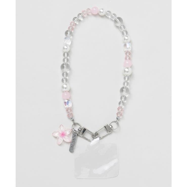 ピンク | 【カヒコ】プルメリアスマホストラップ | アミナコレクション 