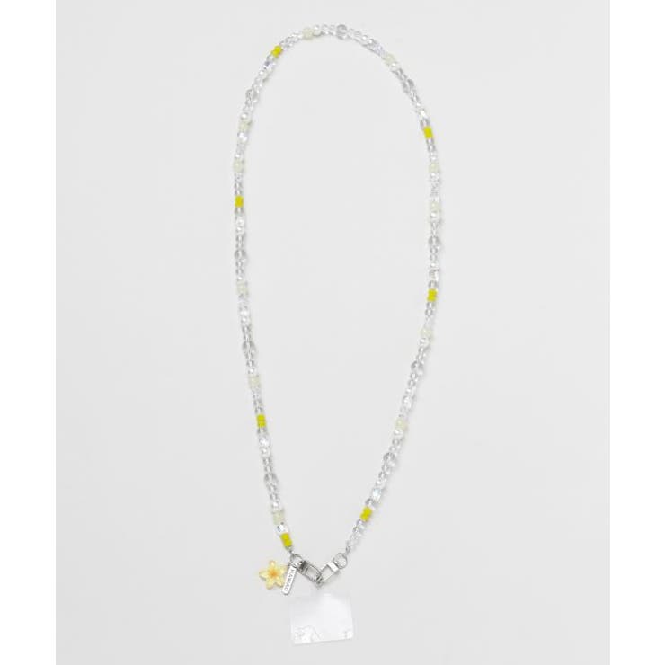 イエロー | 【カヒコ】プルメリアロア ロングスマホストラップ | アミナコレクション 