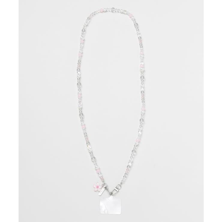 ピンク | 【カヒコ】プルメリアロア ロングスマホストラップ | アミナコレクション 