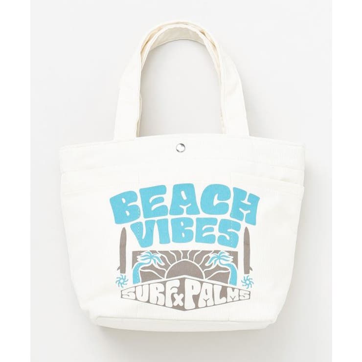 ホワイト | 【カヒコ】ルルコーデュロイミニトート【SURF&Palms】 | アミナコレクション 