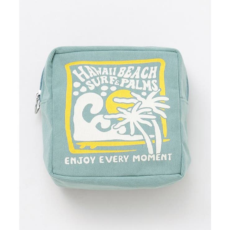 ミント | 【カヒコ】ルルコーデュロイポーチ【SURF&Palms】 | アミナコレクション 