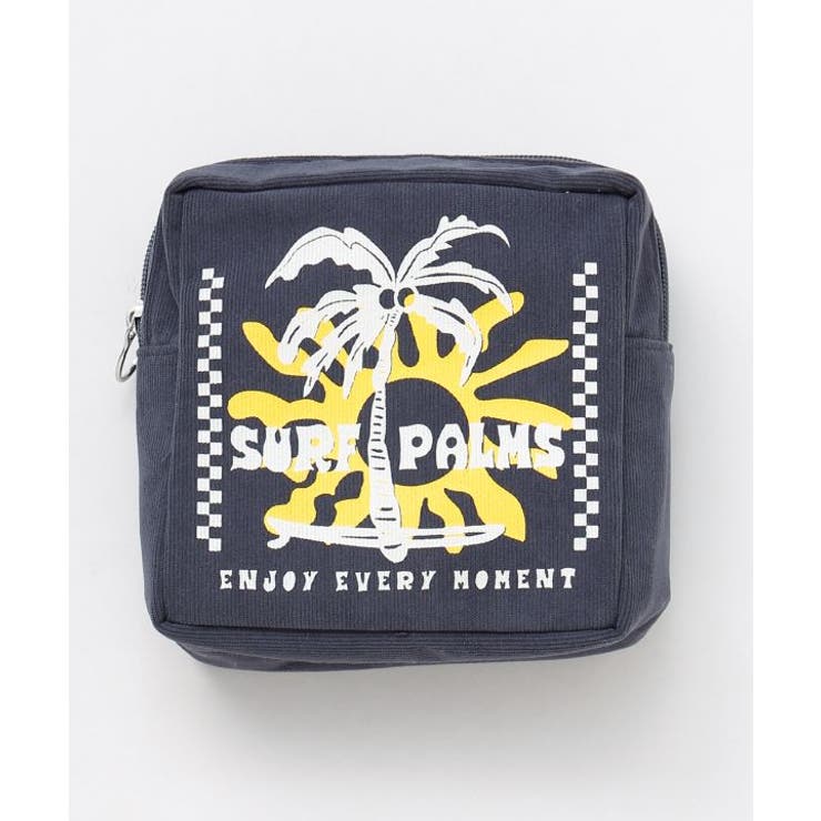チャコール | 【カヒコ】ルルコーデュロイポーチ【SURF&Palms】 | アミナコレクション 