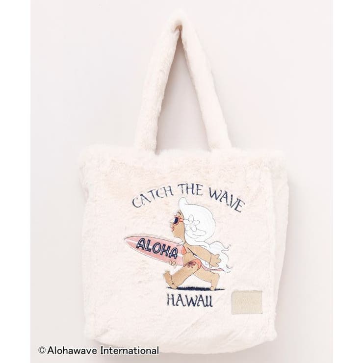 ホワイト | 【カヒコ】ファートートバッグ【ALOHA MAPUA】 | アミナコレクション 