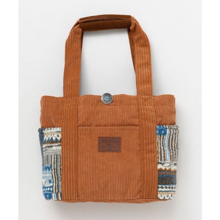 ブラウン | 【カヒコ】ミリナコーデュロイ＆ボアトートバッグ | アミナコレクション 