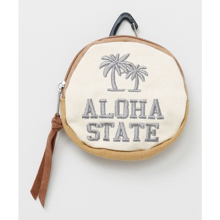 ホワイト | 【カヒコ】ルアエフラウンドポーチ | アミナコレクション 