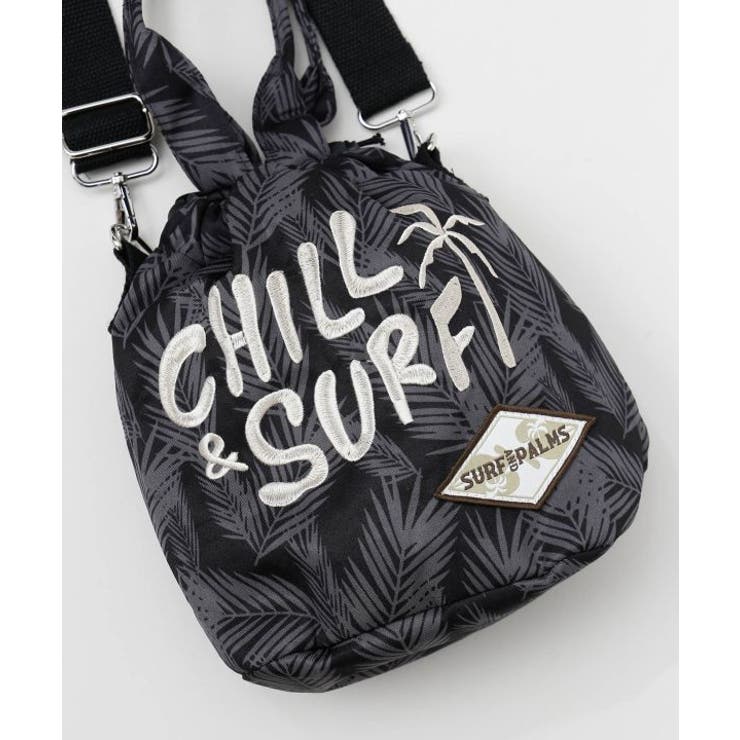 【カヒコ】レル巾着ショルダー＆ハンドバッグ2WAY【SURF&Palms】 | アミナコレクション  | 詳細画像4 