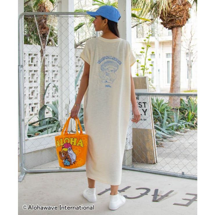 アイボリー | 【カヒコ】クーオコアTシャツワンピース【ALOHA MAPUA】 | アミナコレクション 