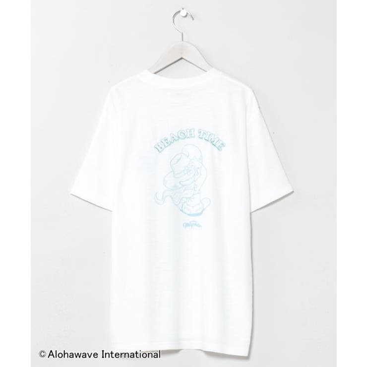 ホワイト | 【カヒコ】ALOHA MAPUA クーオコアメンズTシャツ | アミナコレクション 