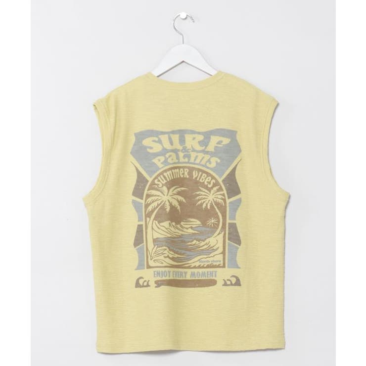グリーン | 【カヒコ】ビーチリーメンズタンクトップ【SURF&Palms】 | アミナコレクション 