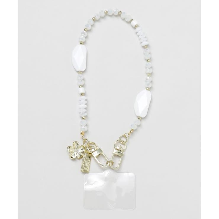 ホワイト | 【カヒコ】ポハクスマホストラップ | アミナコレクション 