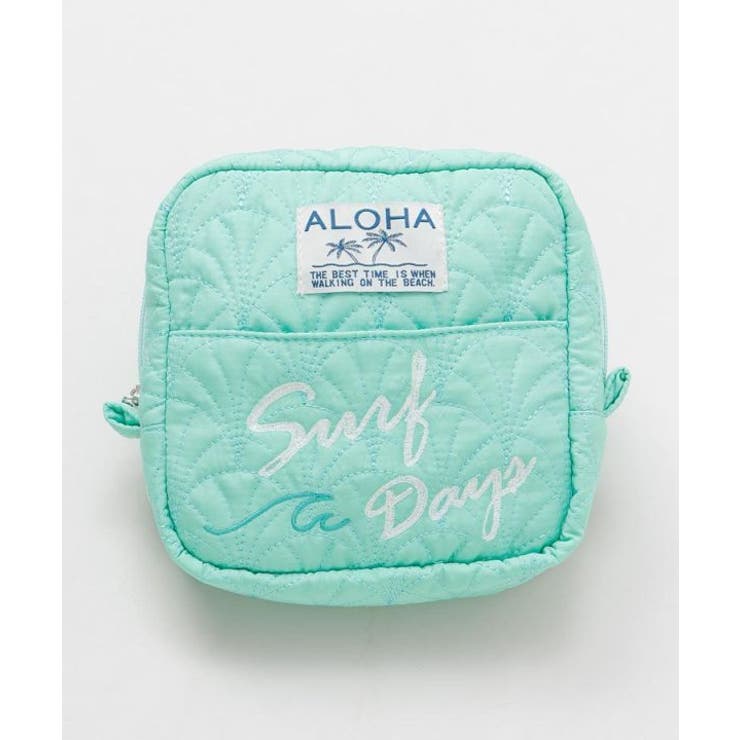 ミント | 【カヒコ】サーフキルティングポーチ | アミナコレクション 