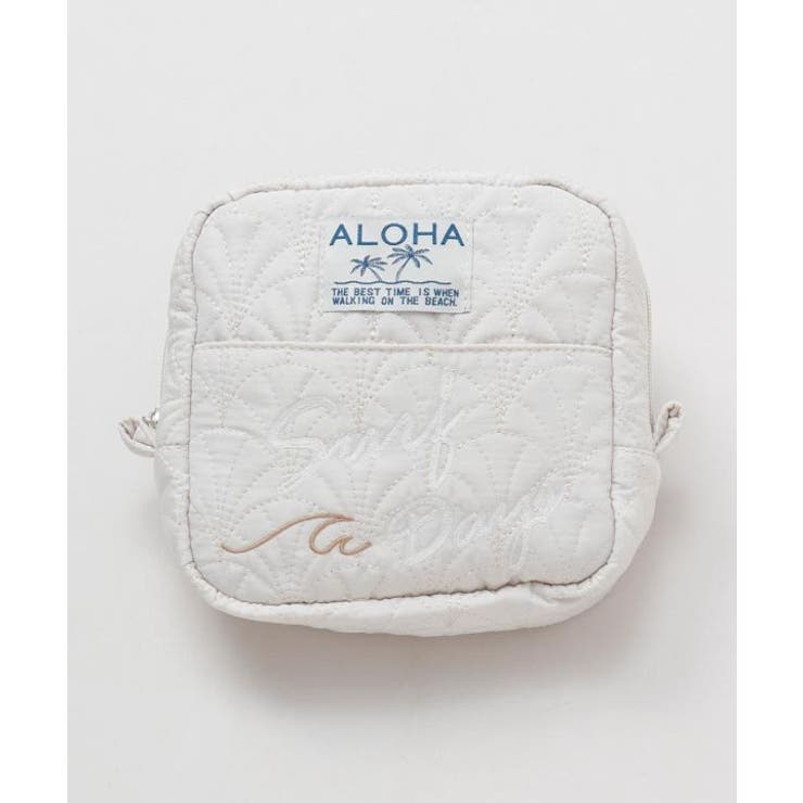 ベージュ | 【カヒコ】サーフキルティングポーチ | アミナコレクション 