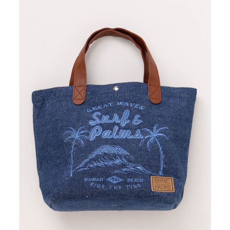 ネイビー系 | 【カヒコ】カノアコーデュミニトートバッグ【SURF&Palms】 | アミナコレクション 
