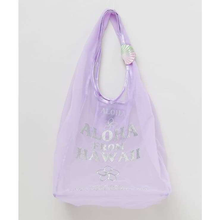 パープル | 【カヒコ】アニシェルエコバッグ【ヘアクリップ付き】 | アミナコレクション 