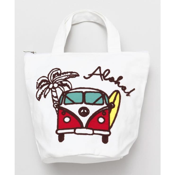 ホワイト | 【カヒコ】ハワイアロハＢＡＧ | アミナコレクション 