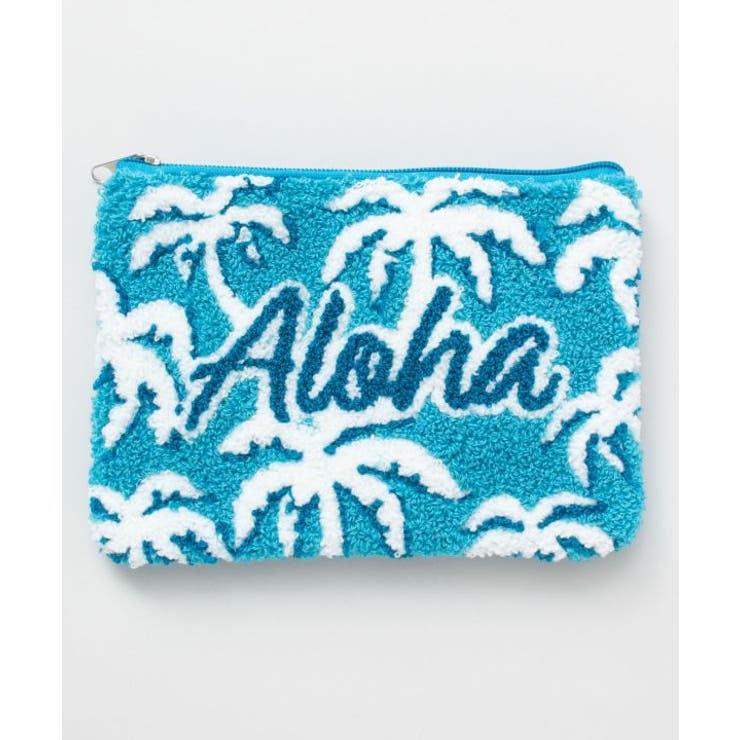 ブルー | 【カヒコ】ウイラニ相良刺繍ポーチ | アミナコレクション 