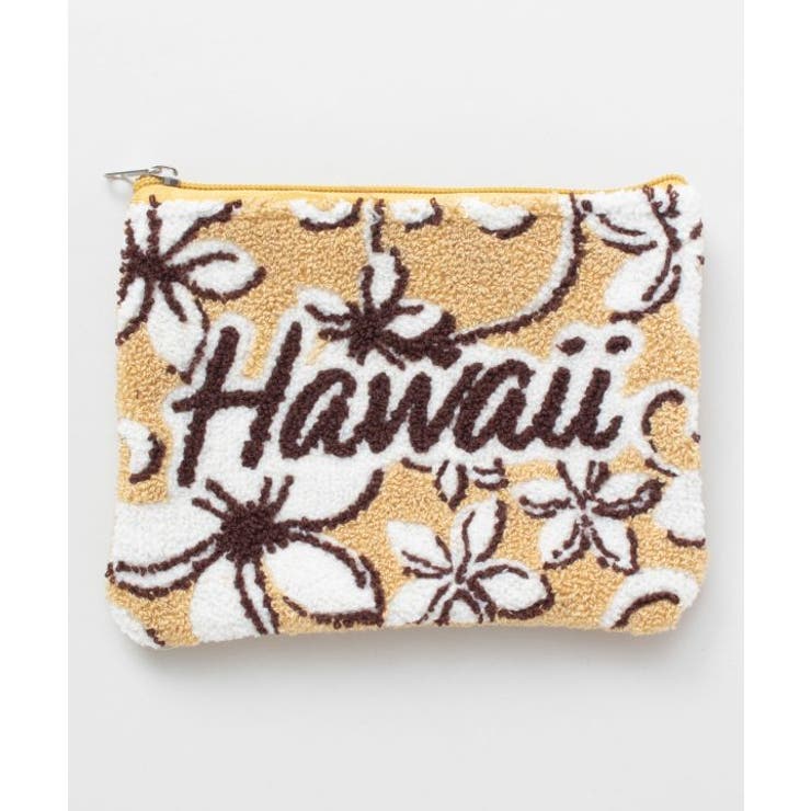 ベージュ | 【カヒコ】ウイラニ相良刺繍ポーチ | アミナコレクション 