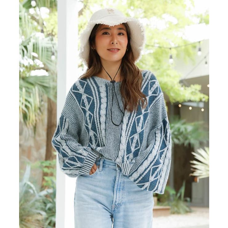 【カヒコ】オプアコットンニットトップス | アミナコレクション  | 詳細画像2 