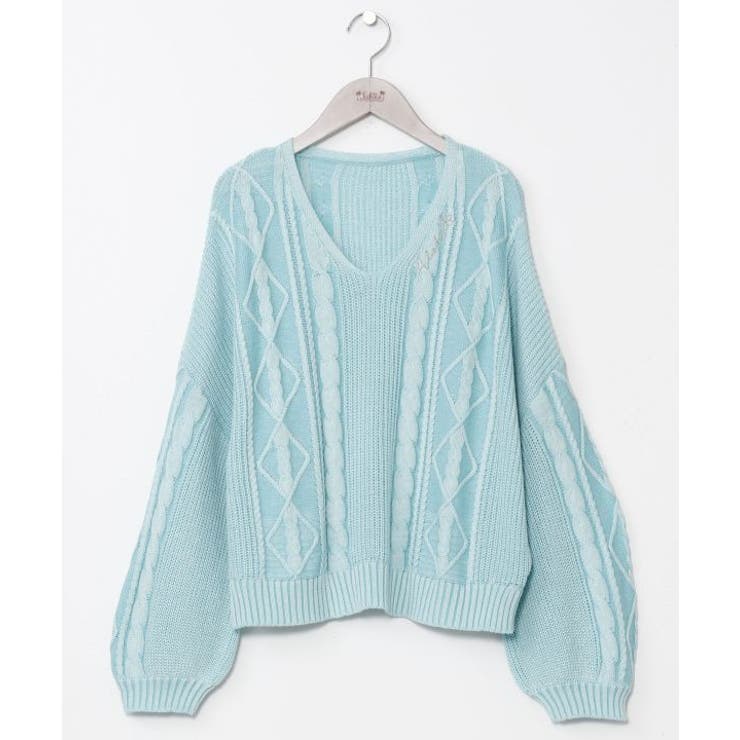 ミント | 【カヒコ】オプアコットンニットトップス | アミナコレクション 