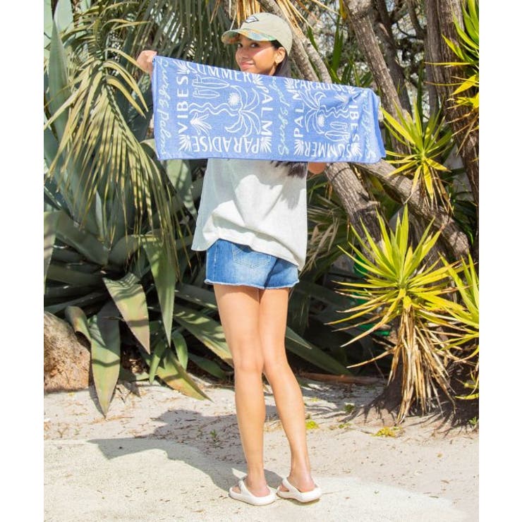 【カヒコ】ビーチクールタオル【SURF&Palms】 | アミナコレクション  | 詳細画像1 