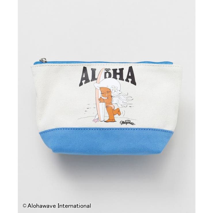 ブルー | 【カヒコ】ミリミリポーチ【ALOHA MAPUA】 | アミナコレクション 