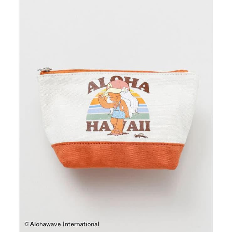 オレンジ | 【カヒコ】ミリミリポーチ【ALOHA MAPUA】 | アミナコレクション 