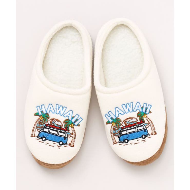 ホワイト | 【カヒコ】ノヘアスリッパ | アミナコレクション 