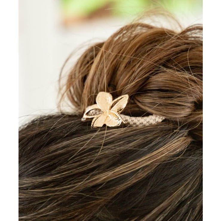 【カヒコ】プルメリアラキヘアゴム | アミナコレクション  | 詳細画像2 