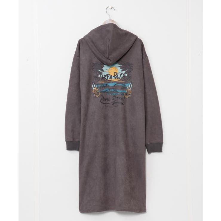 チャコール | 【カヒコ】【SURF&Palms】ソーヤーフードワンピース | アミナコレクション 