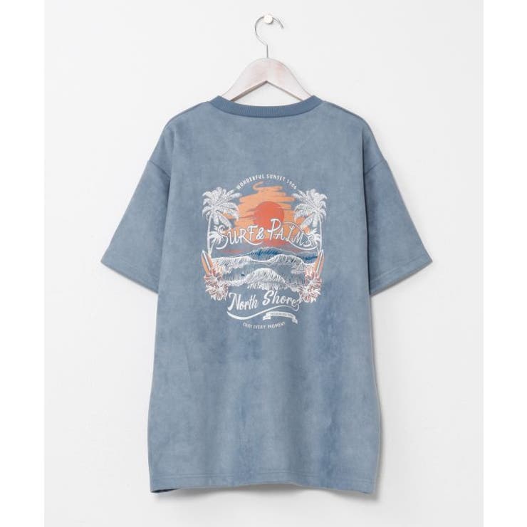 ブルー | 【カヒコ】【SURF&Palms】ソーヤーメンズTシャツ | アミナコレクション 