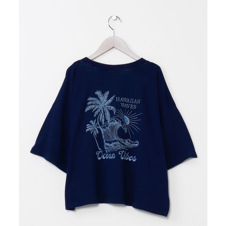 ネイビー | 【カヒコ】ケオキTシャツ【SURF&Palms】 | アミナコレクション 