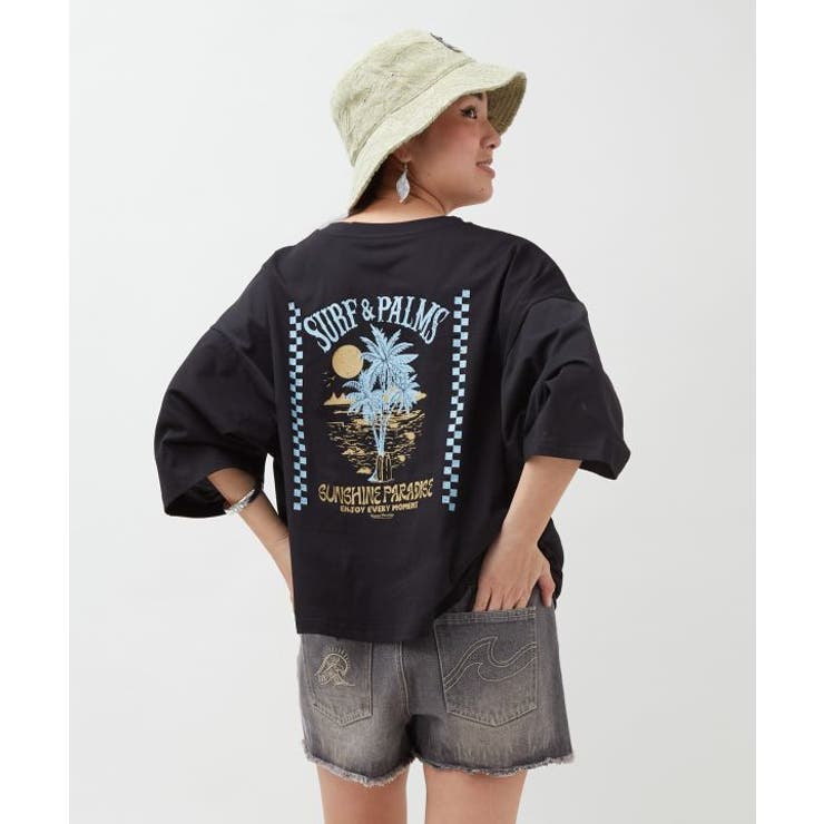 ブラック系その他 | 【カヒコ】【UVカット加工】アラホウTシャツ【SURF&Palms】 | アミナコレクション 