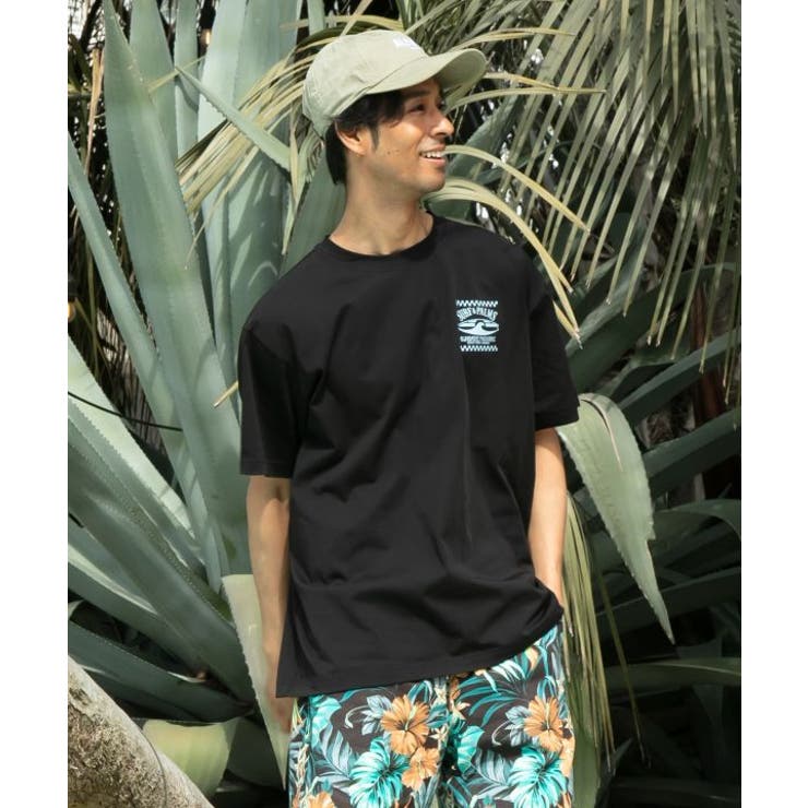 【カヒコ】【UVカット加工】アラホウメンズＴシャツ【SURF&Palms】 | アミナコレクション | 詳細画像2 