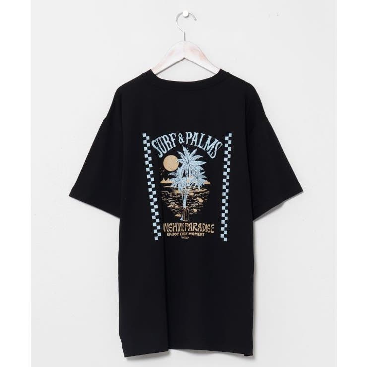 【カヒコ】【UVカット加工】アラホウメンズＴシャツ【SURF&Palms】 | アミナコレクション | 詳細画像3 