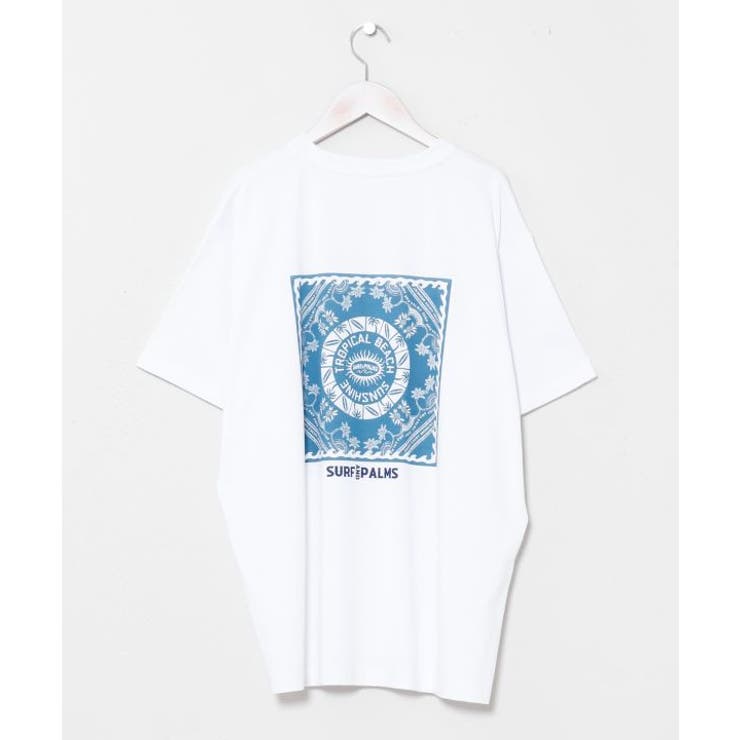 ホワイト | 【カヒコ】【UVカット加工】アラホウメンズＴシャツ【SURF&Palms】 | アミナコレクション