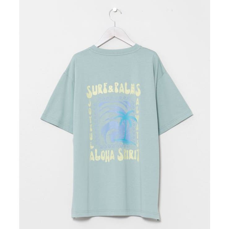 グリーン系その他 | 【カヒコ】【UVカット加工】アラホウメンズＴシャツ【SURF&Palms】 | アミナコレクション