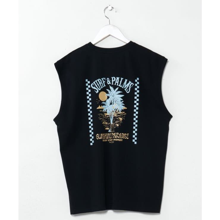 ブラック系その他 | 【カヒコ】【UVカット加工】アラホウメンズタンクトップ【SURF&Palms】 | アミナコレクション