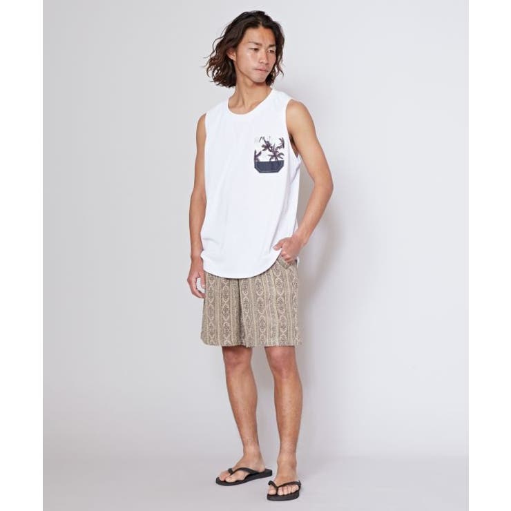 【カヒコ】【UVカット加工】フーラリメンズタンクトップ | アミナコレクション  | 詳細画像3 