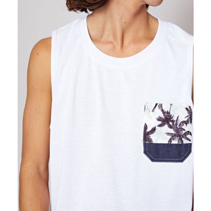 【カヒコ】【UVカット加工】フーラリメンズタンクトップ | アミナコレクション  | 詳細画像7 