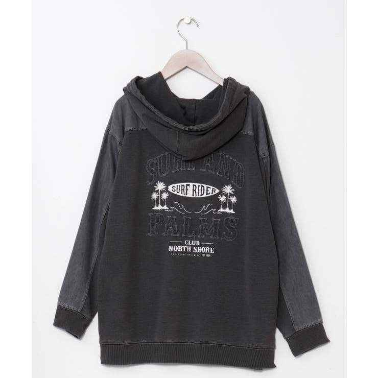 グレー | 【カヒコ】ショアメンズフーディー【SURF&Palms】 | アミナコレクション 