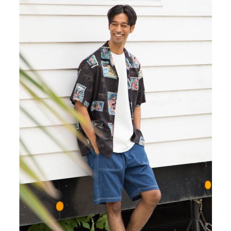 【カヒコ】ショアメンズハーフパンツ【SURF&Palms】 | アミナコレクション  | 詳細画像20 