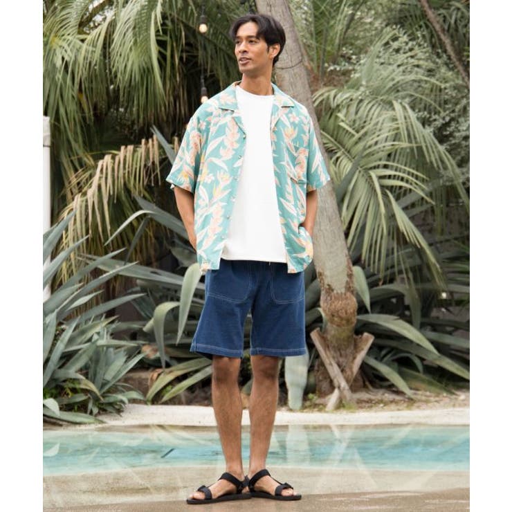 【カヒコ】ショアメンズハーフパンツ【SURF&Palms】 | アミナコレクション  | 詳細画像21 