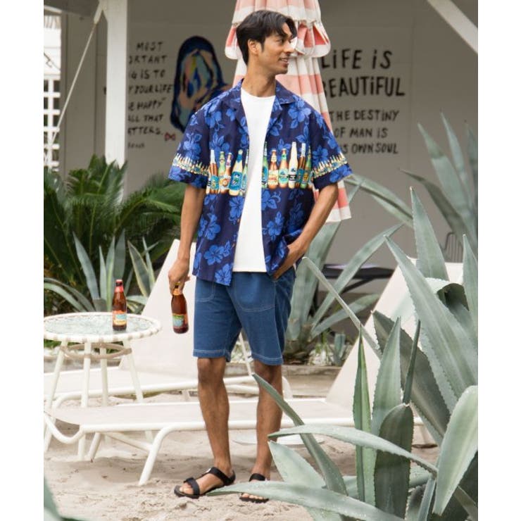 【カヒコ】ショアメンズハーフパンツ【SURF&Palms】 | アミナコレクション  | 詳細画像22 