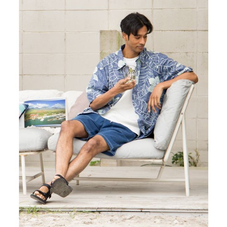 【カヒコ】ショアメンズハーフパンツ【SURF&Palms】 | アミナコレクション  | 詳細画像5 