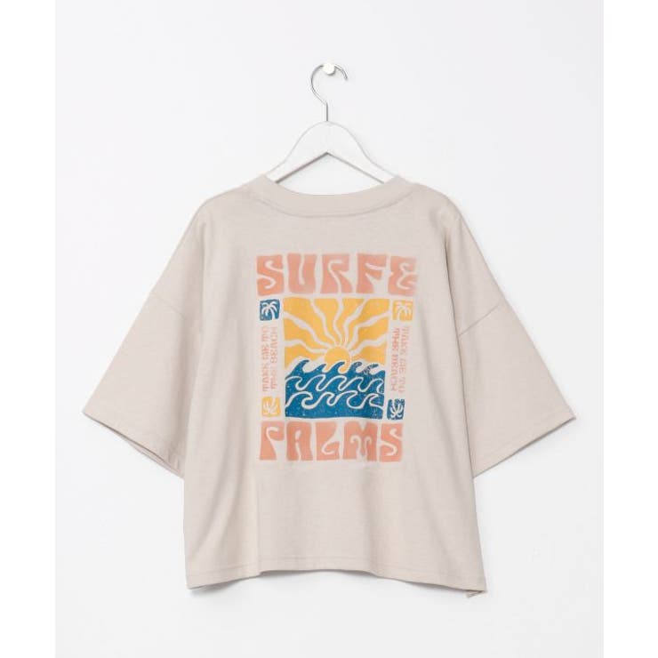 オフホワイト | 【カヒコ】デインＴシャツ【SURF&Palms】 | アミナコレクション 