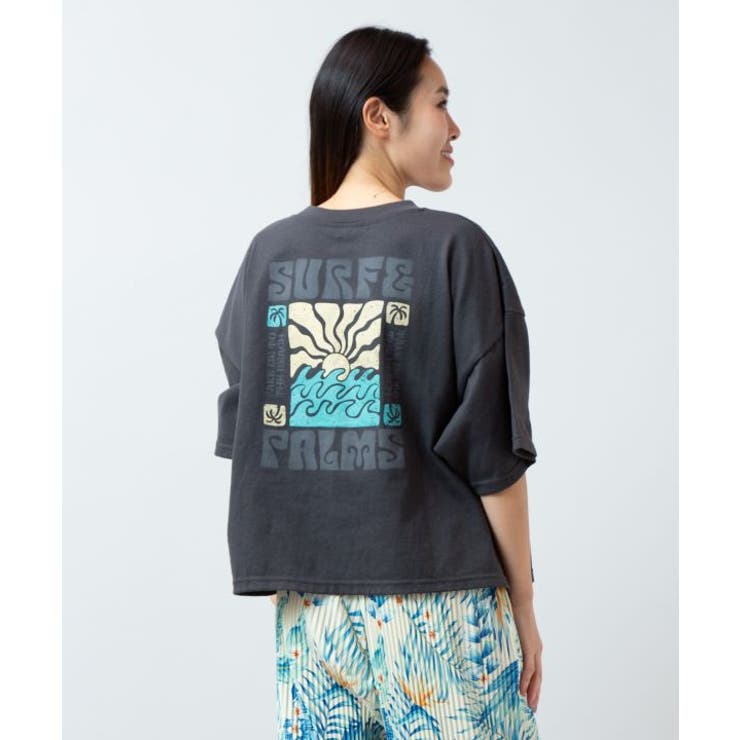 チャコール | 【カヒコ】デインＴシャツ【SURF&Palms】 | アミナコレクション 