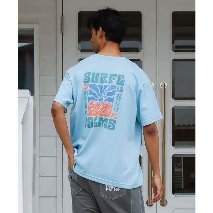 ブルー | 【カヒコ】デインメンズＴシャツ【SURF&Palms】 | アミナコレクション 